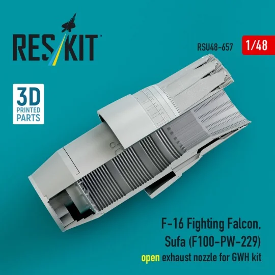 F-16 Fighting Falcon, Sufa (F100-PW-229) open exhaust nozzles for G...