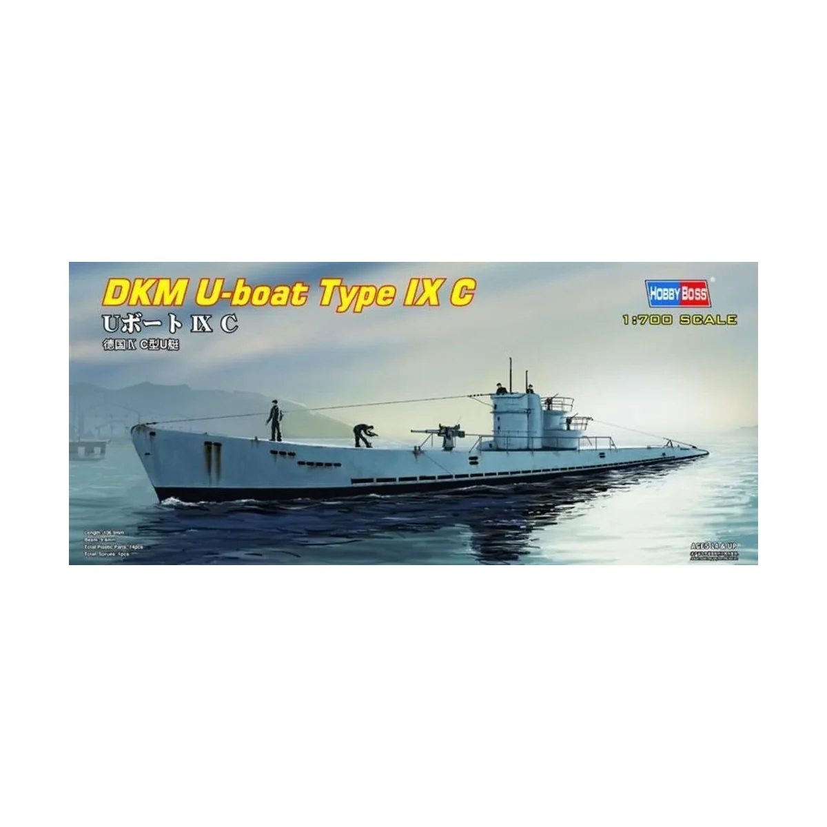 DKM U-boat Type IX C, 1/700 - Hobby Boss 87007