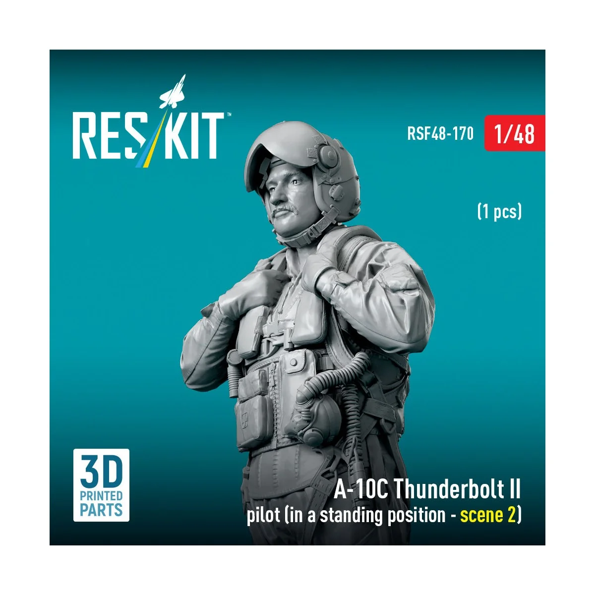 A-10C Thunderbolt II pilot (in a standing position - scene 2) (1 pc...