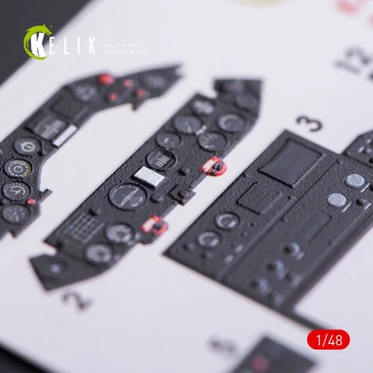 TBD-1A Devastator interior 3D decals for GWH kit, 1/48 - Kelik K48008