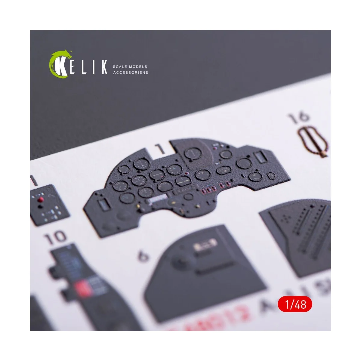 A-1J Skyraider interior 3D decals for Tamiya kit, 1/48 - Kelik K48012