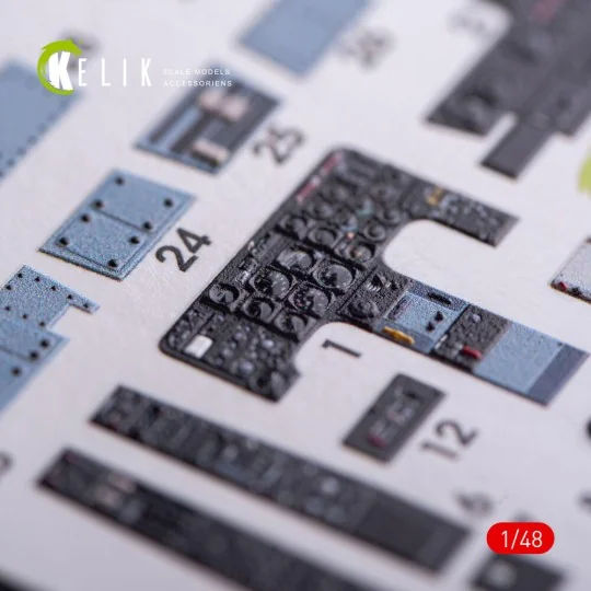 OV-10A Bronco interior 3D decals for ICM kit, 1/48 - Kelik K48010