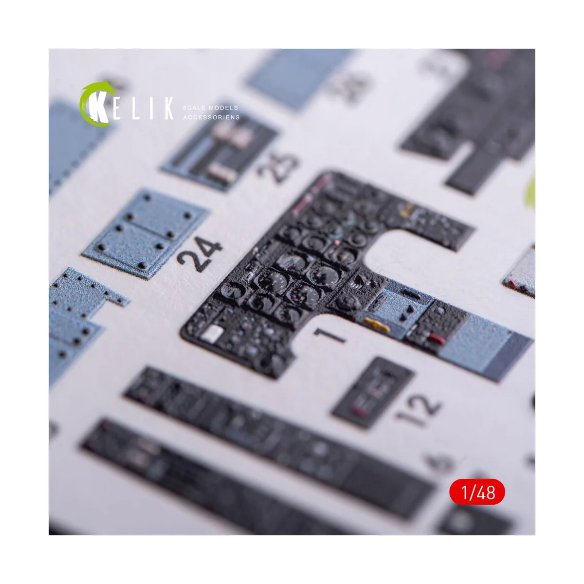 OV-10A Bronco interior 3D decals for ICM kit, 1/48 - Kelik K48010