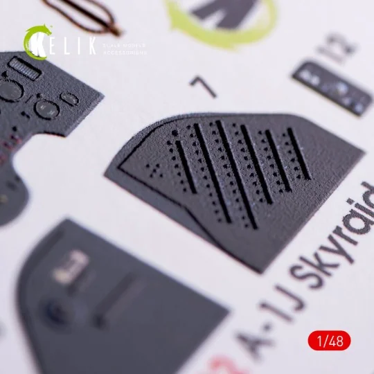 A-1J Skyraider interior 3D decals for Tamiya kit, 1/48 - Kelik K48012