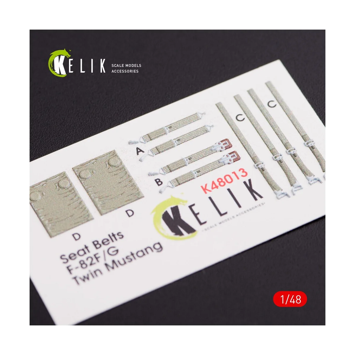 F-82 (F, G) Twin Mustang interior 3D decals for Modelsvit kit, 1/48...