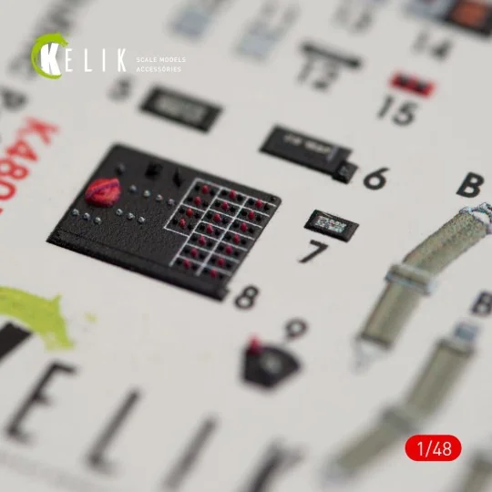 P-47M Thunderbolt interior 3D decals for Tamiya kit, 1/48 - Kelik K...
