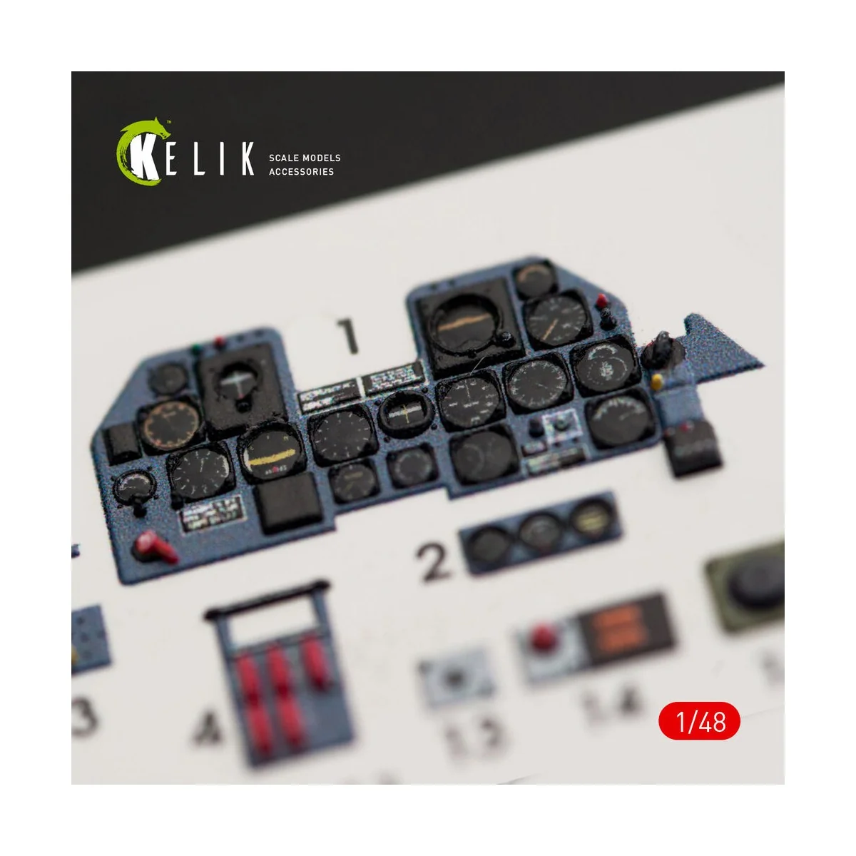 P-47M Thunderbolt interior 3D decals for Tamiya kit, 1/48 - Kelik K...