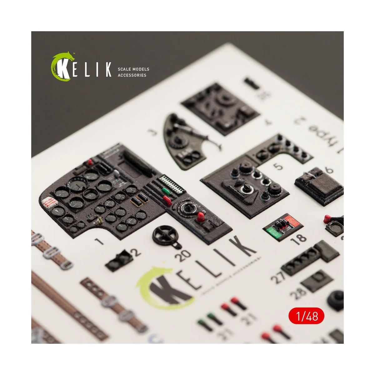 Bristol Beaufort Mk.1 type 2 interior 3D decals for ICM kit, 1/48 -...