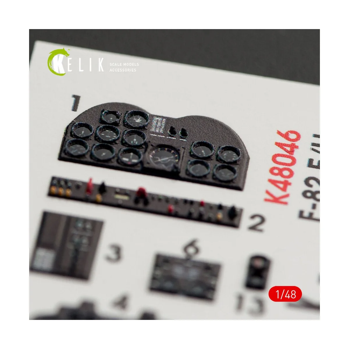 F-82 E/H Twin Mustang interior 3D decals for Modelsvit, 1/48 - Keli...