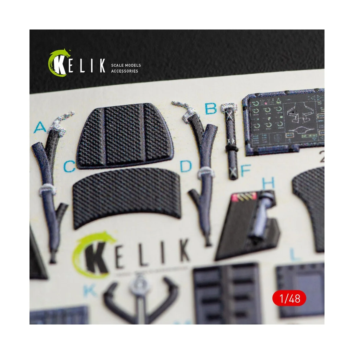 F-35A Lightning II interior 3D decals for Kitty Hawk / Zimimodel ki...