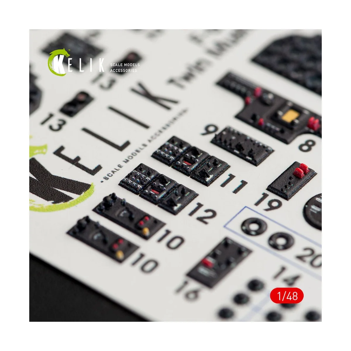 F-82 E/H Twin Mustang interior 3D decals for Modelsvit, 1/48 - Keli...