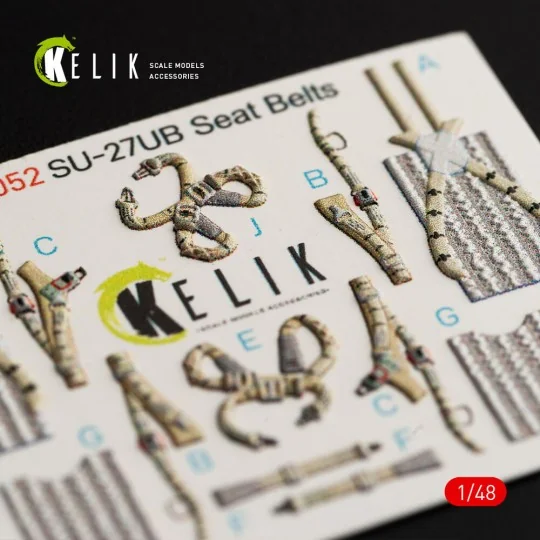 SU-27UB Flanker interior 3D decals for GWH kit, 1/48 - Kelik K48052