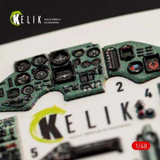 SU-27 Flanker interior 3D decals for GWH kit, 1/48 - Kelik K48051