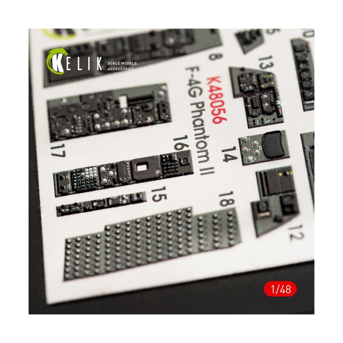 F-4G interior 3D decals for Meng kit, 1/48 - Kelik K48056