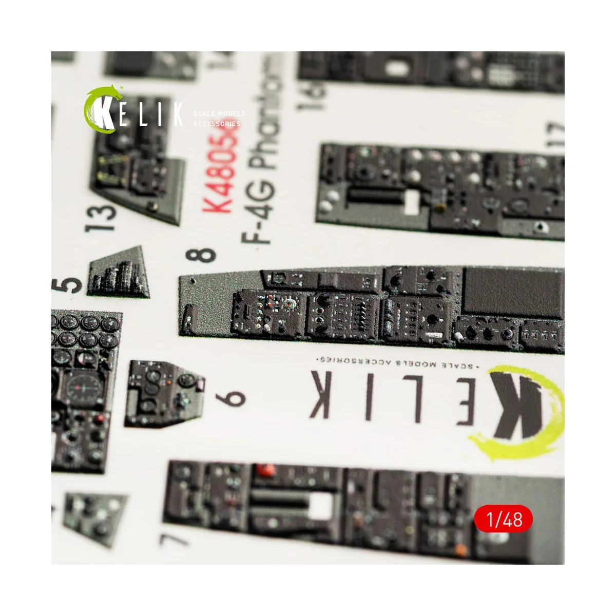 F-4G interior 3D decals for Meng kit, 1/48 - Kelik K48056
