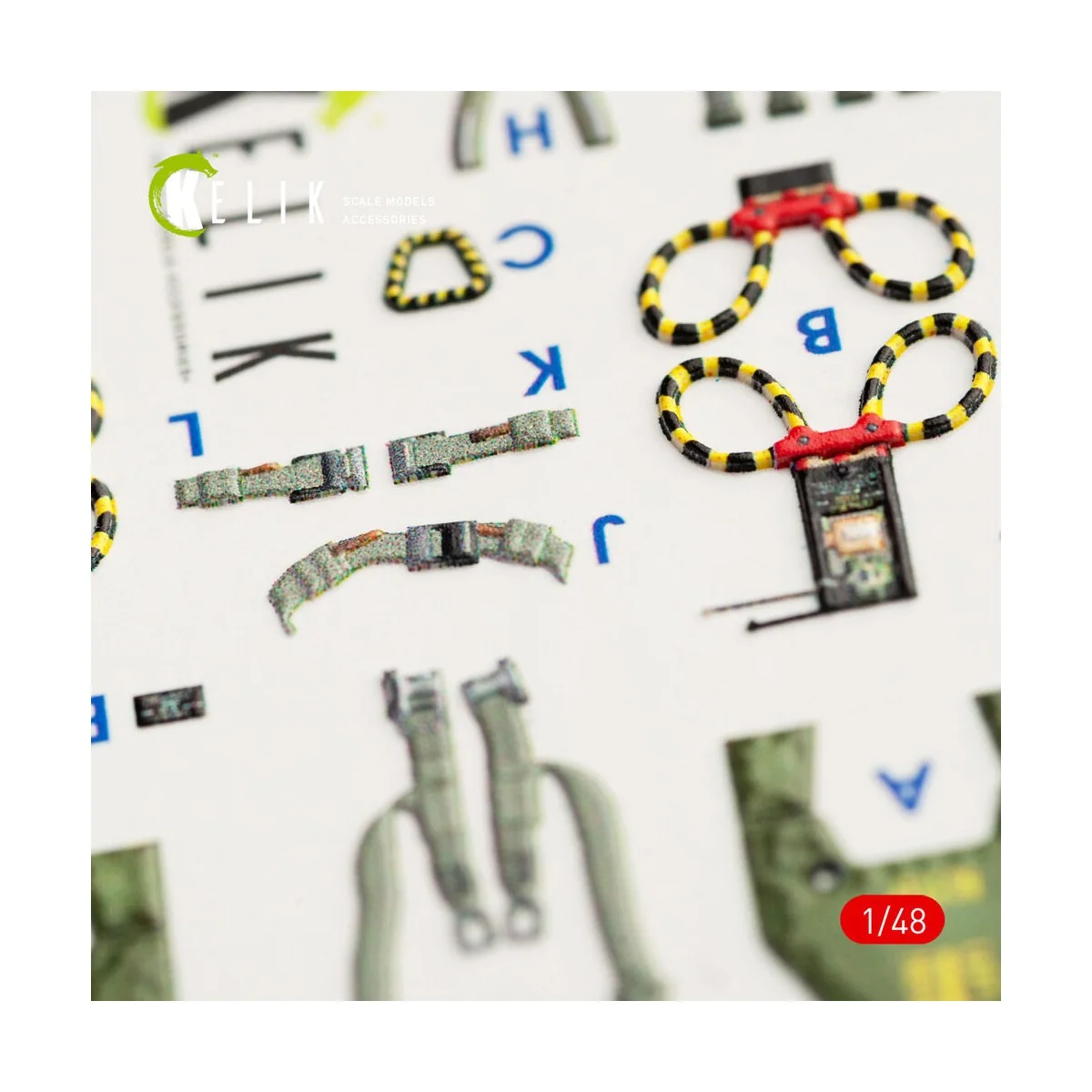 F-4G interior 3D decals for Meng kit, 1/48 - Kelik K48056