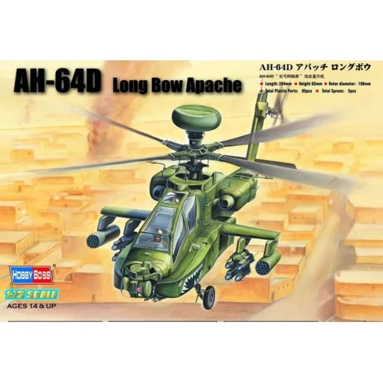 AH-64D ''Long Bow Apache'', 1/72 - Hobby Boss 87219 AH-64D ''Long Bow Apache'', 1/72 - Hobby Boss 87219