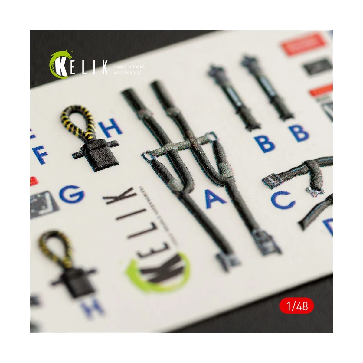 F-14D Tomcat interior 3D decals for Tamiya kit, 1/48 - Kelik K48063