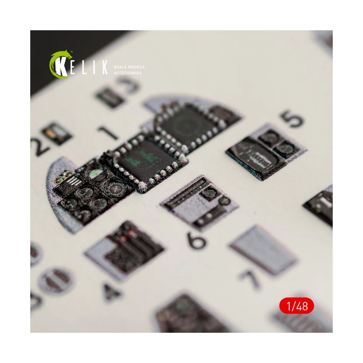 F-14D Tomcat interior 3D decals for AMK kit, 1/48 - Kelik K48064