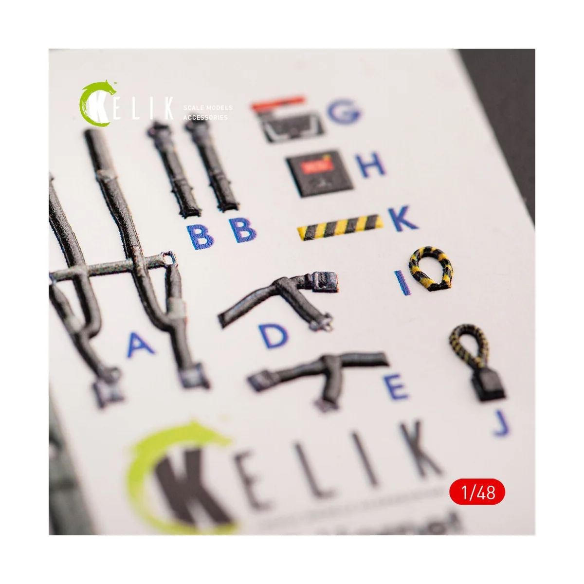 F-18C Hornet interior 3D decals for Hasegawa kit, 1/48 - Kelik K48065