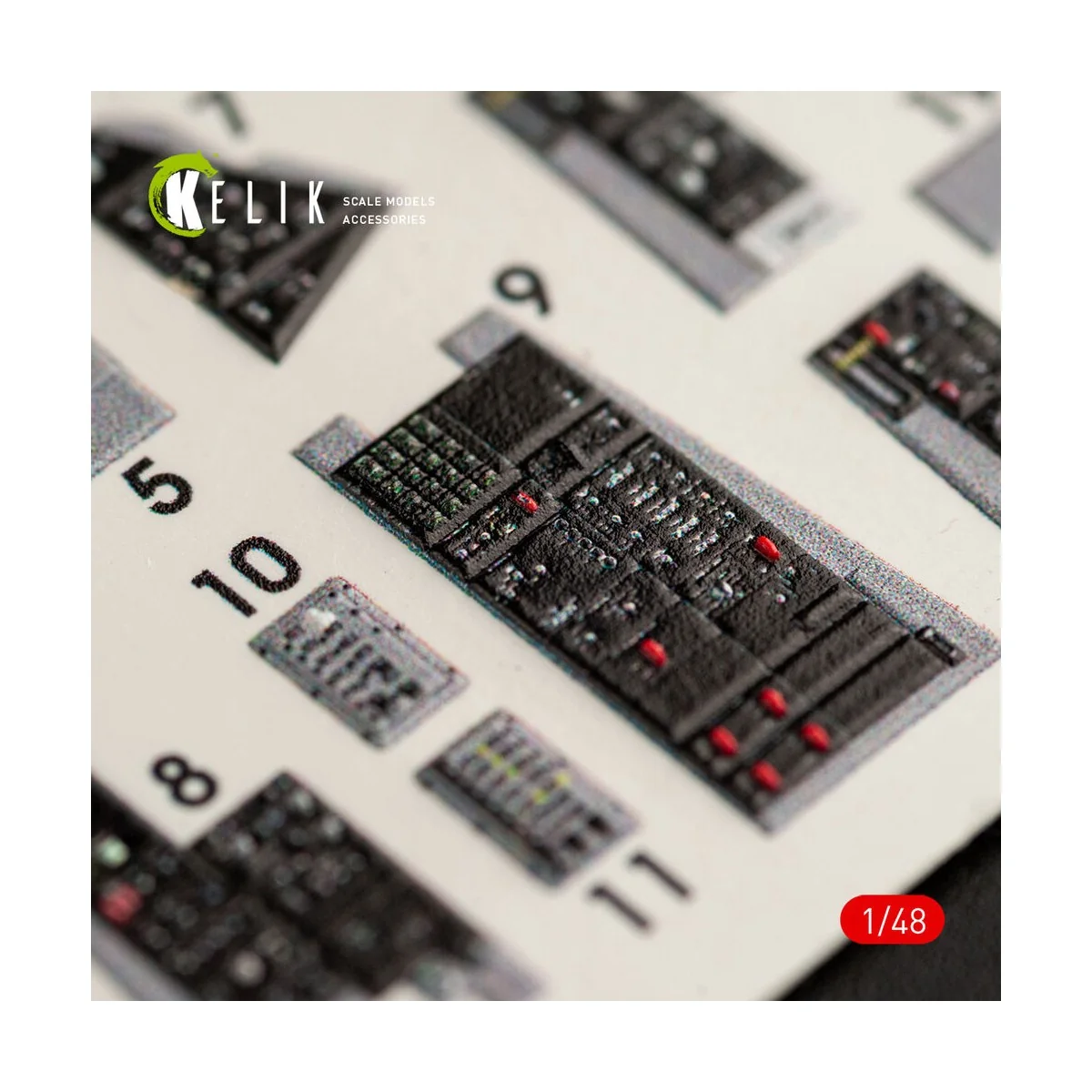 F-14D Tomcat interior 3D decals for Tamiya kit, 1/48 - Kelik K48063