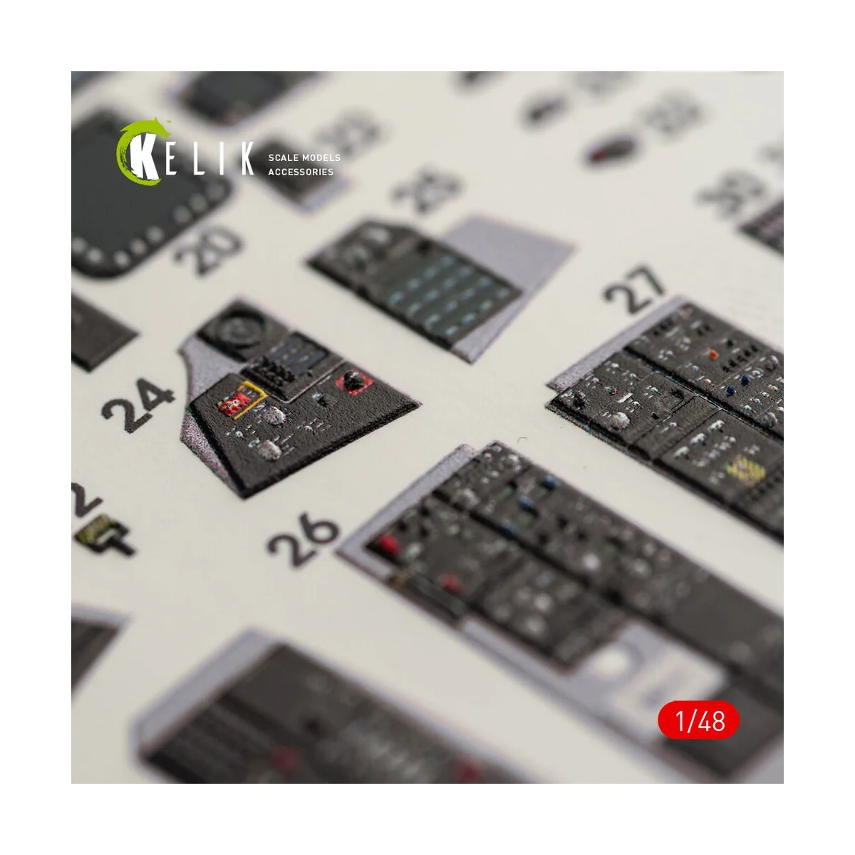 F-14D Tomcat interior 3D decals for AMK kit, 1/48 - Kelik K48064