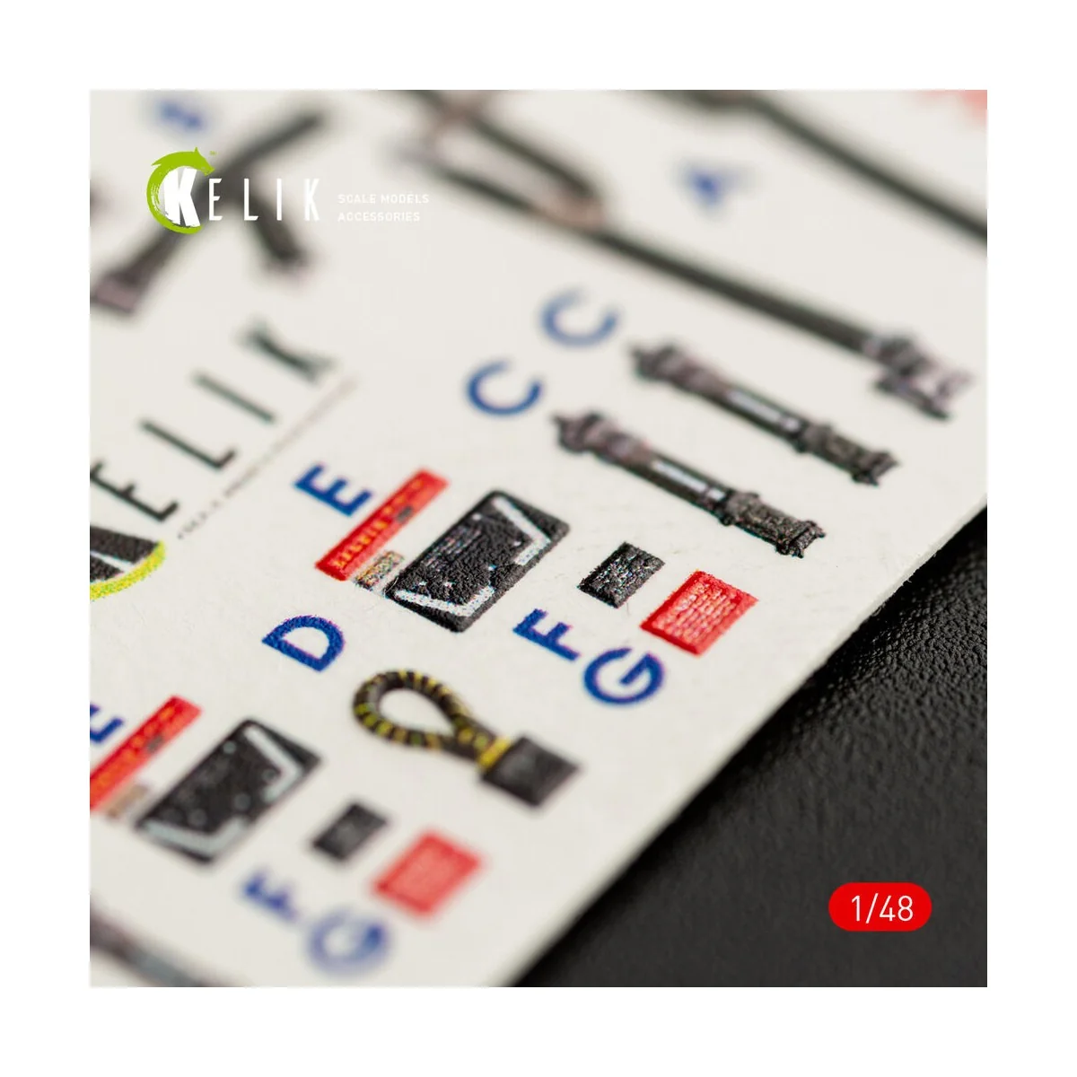 F-14D Tomcat interior 3D decals for AMK kit, 1/48 - Kelik K48064