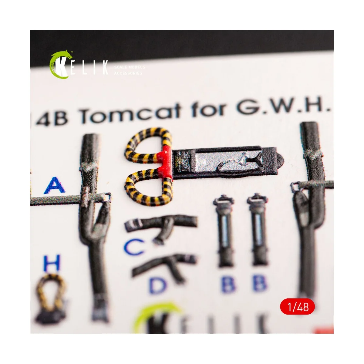 F-14B Tomcat interior 3D decals for GWH kit, 1/48 - Kelik K48066