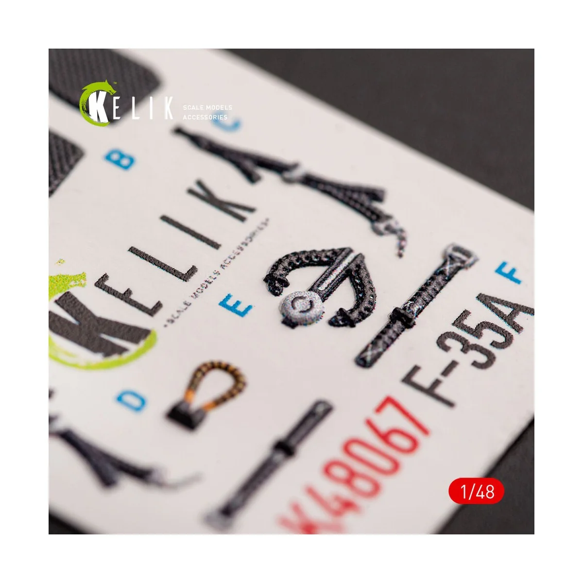 F-35A interior 3D decals for Tamiya kit, 1/48 - Kelik K48067