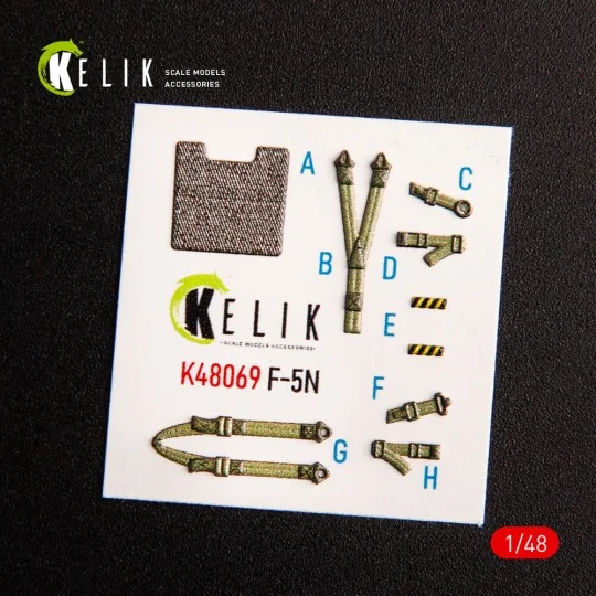 F-5N interior 3D decals for AFV Club kit, 1/48 - Kelik K48069