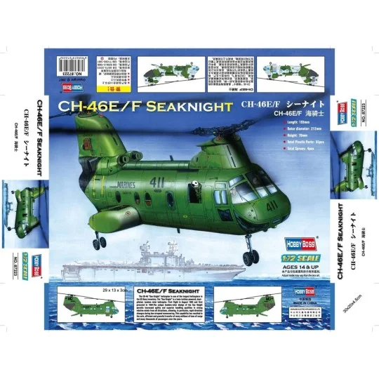 American CH-46F ''sea knight'', 1/72 - Hobby Boss 87223 American CH-46F ''sea knight'', 1/72 - Hobby Boss 87223