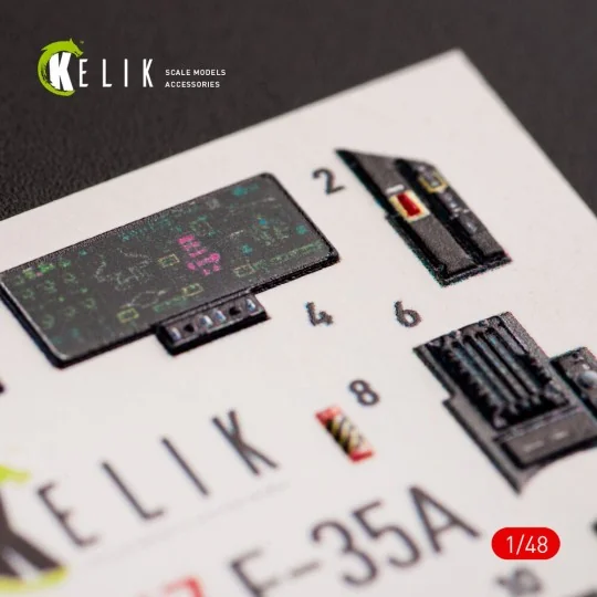 F-35A interior 3D decals for Tamiya kit, 1/48 - Kelik K48067