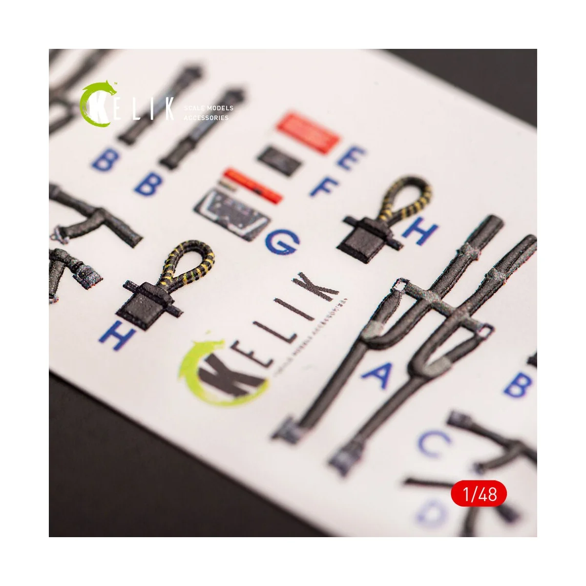 F-14A Tomcat late interior 3D decals for Tamiya kit, 1/48 - Kelik K...