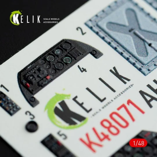 AH-1G interior 3D decals forICM/SpecialHobby kit, 1/48 - Kelik K48071