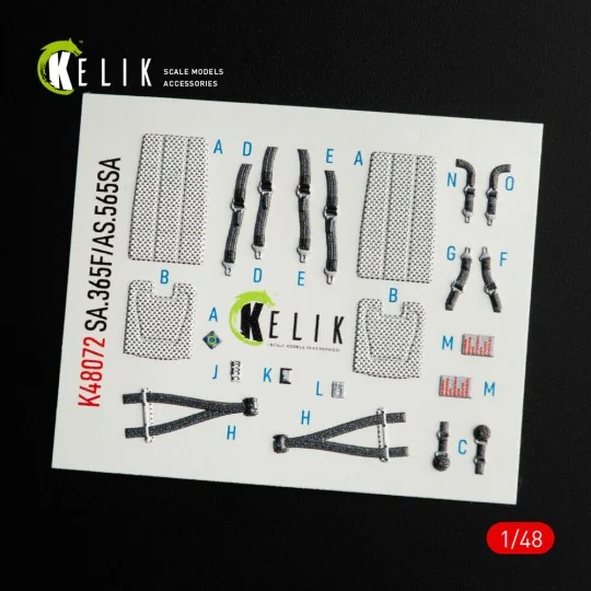 Dauphin II SA.365F / AS.565SA interior 3D decals for Kitty Hawk / Z...