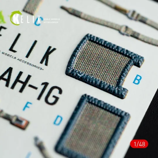 AH-1G interior 3D decals forICM/SpecialHobby kit, 1/48 - Kelik K48071