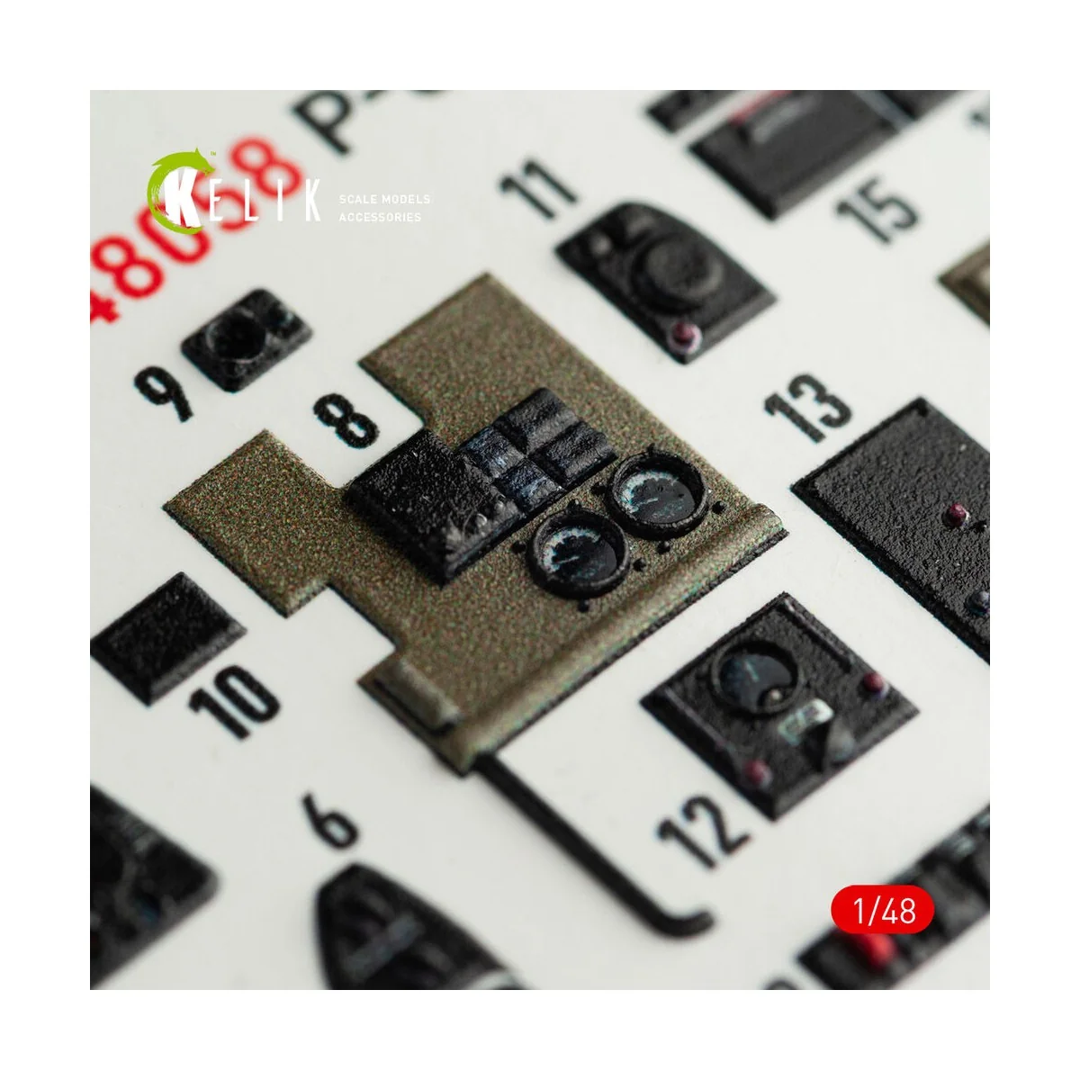 P-61B 'Black Widow' interior 3D decals for GWH kit, 1/48 - Kelik K4...
