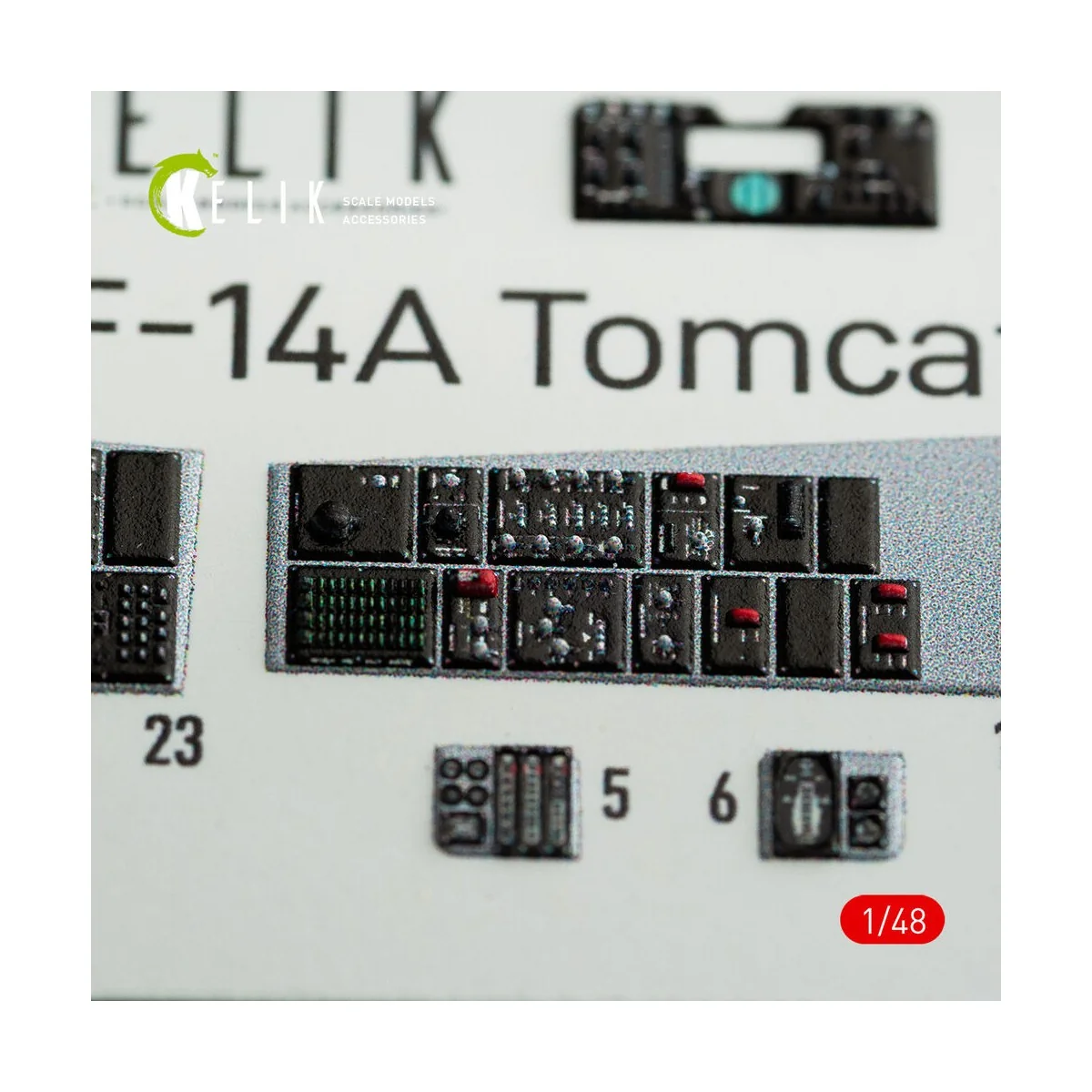 F-14A Tomcat interior 3D decals for Italeri kit, 1/48 - Kelik K48074