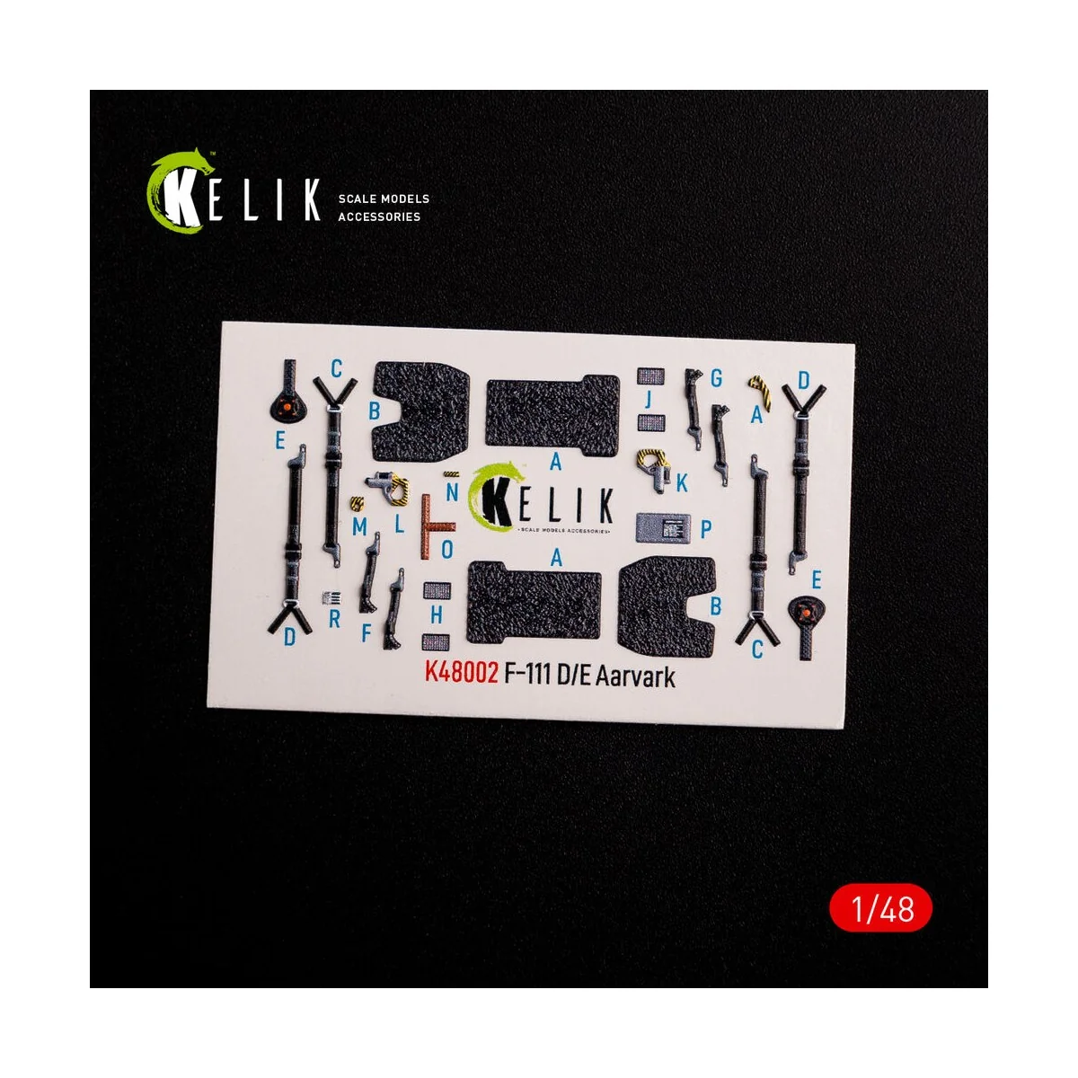 F-111 D/E Aardvark interior 3D decals for HobbyBoss kit, 1/48 - Kel...