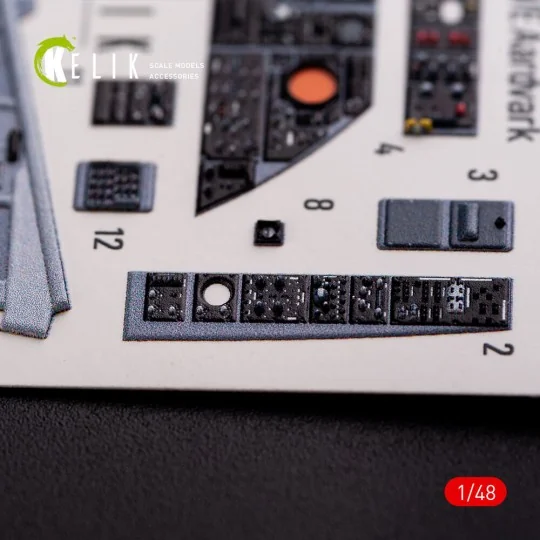 F-111 D/E Aardvark interior 3D decals for HobbyBoss kit, 1/48 - Kel...