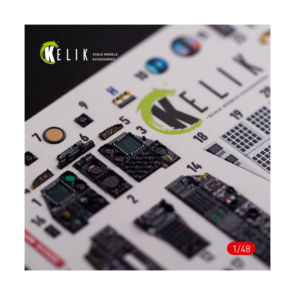 A-10C Thunderbolt interior 3D decals for Academy kit, 1/48 - Kelik ...