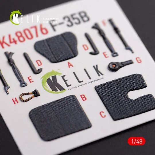 F-35B interior 3D decals for Tamiya kit, 1/48 - Kelik K48076