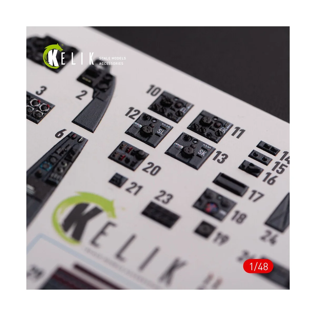 Messerschmitt Me-410 A1 interior 3D decals for Meng Model kit, 1/48...