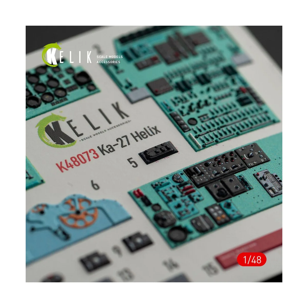 Ka-27 Helix interior 3D decals for HobbyBoss kit, 1/48 - Kelik K48073