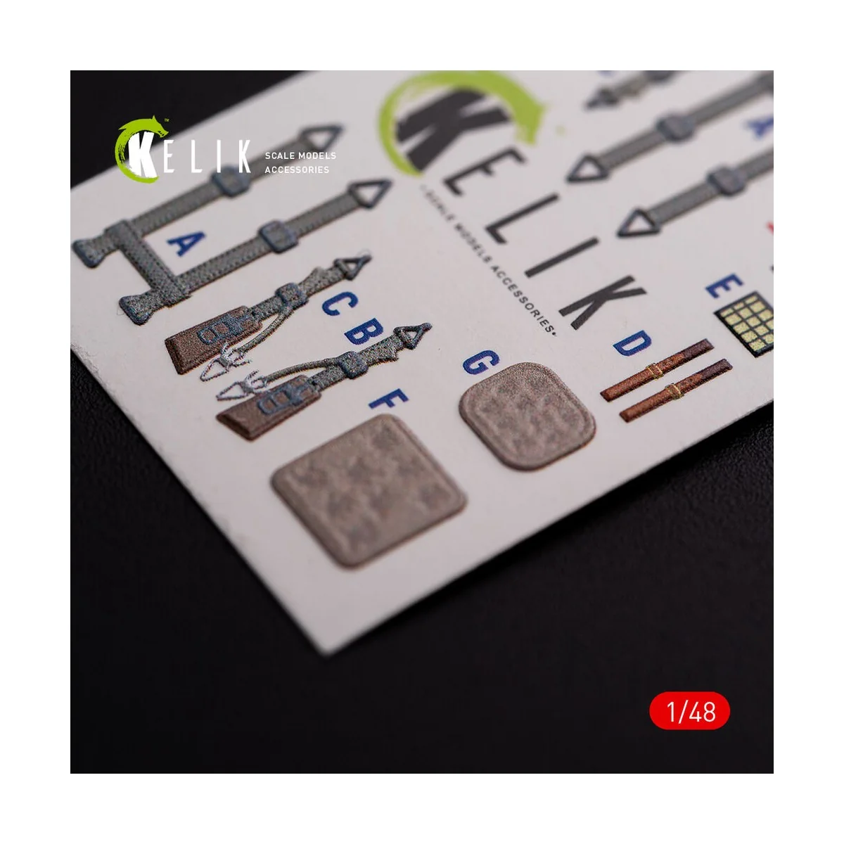 Messerschmitt Me-410 A1 interior 3D decals for Meng Model kit, 1/48...