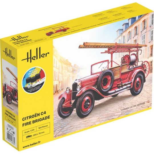 STARTER KIT Citroen C4 Fire Brigade, 1/24 - Heller 56733