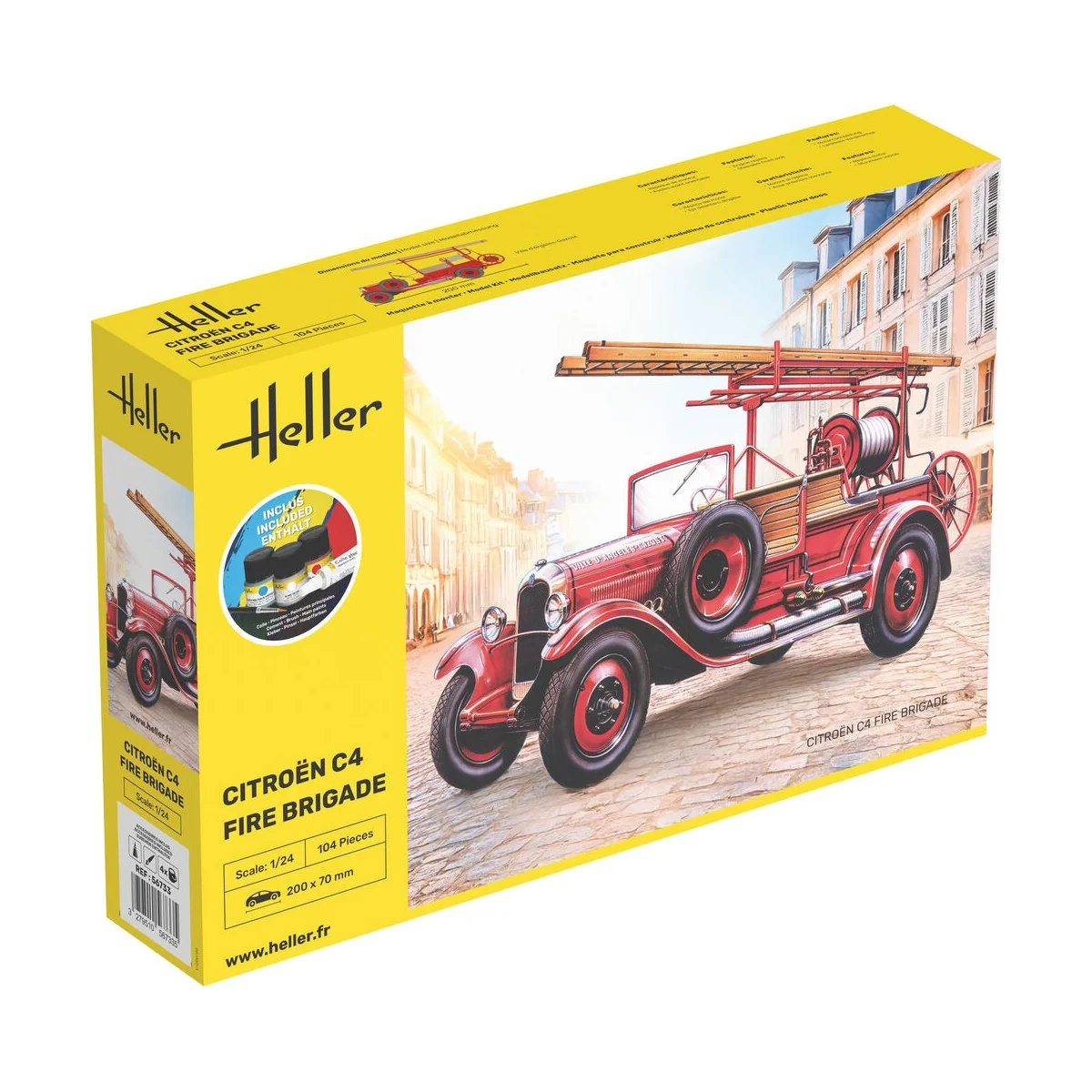 STARTER KIT Citroen C4 Fire Brigade, 1/24 - Heller 56733