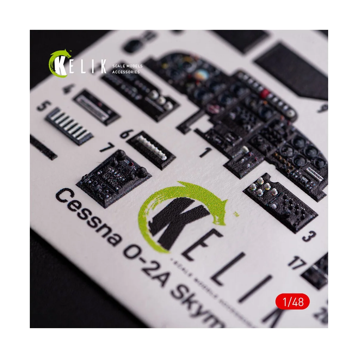 O-2A Skymaster interior 3D decals grey decoration type for ICM kit,...