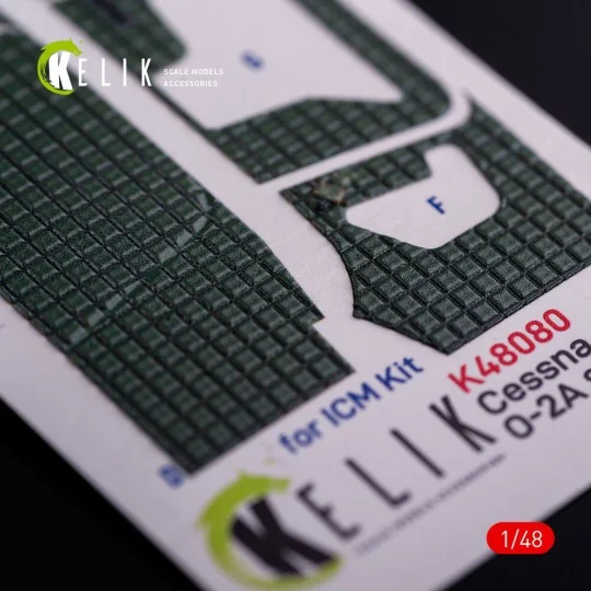 O-2A Skymaster interior 3D decals green decoration type for ICM kit...