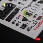P-40N interior 3D decals for Academy kit, 1/48 - Kelik K48086
